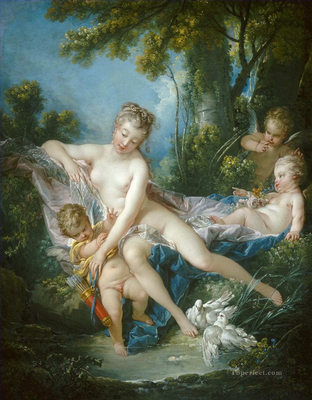 Venus Amor consolador Rococó Francois Boucher Pintura al óleo